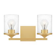 Quoizel ABR8614AB - Abner 2-Light Aged Brass Vanity Light