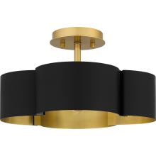 Quoizel BSM1714MBK - Balsam 4-Light Matte Black Semi-Flush Mount Light