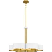 Quoizel BSM5028W - Balsam 6-Light White Lustre Chandelier