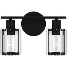 Quoizel PCILA8612MBK - Isla 2-Light Matte Black Vanity Light