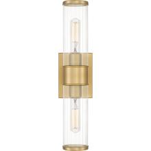 Quoizel QW16128AB - Nova 2-Light Aged Brass Wall Sconce