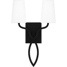 Quoizel QW16130MBK - O'Hare 2-Light Matte Black Wall Sconce