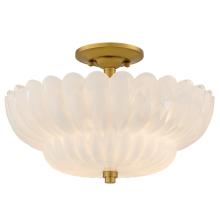 Quoizel WHP1716BRG - Whitecap 4-Light Brushed Gold Semi-Flush Mount