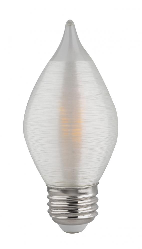 4 Watt C15 LED Filament; Satin Spun; Clear; Medium base; 2700K; 300 Lumens; 120 Volt; Carded