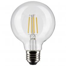 Satco Products Inc. S21235 - 6 Watt G25 LED Filament; Clear; Medium base; 90 CRI; 3000K; 120 Volt
