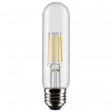 Satco Products Inc. S21344 - 5.5 Watt T10 LED Filament; Clear; Medium base; 90 CRI; 2700K; 120 Volt
