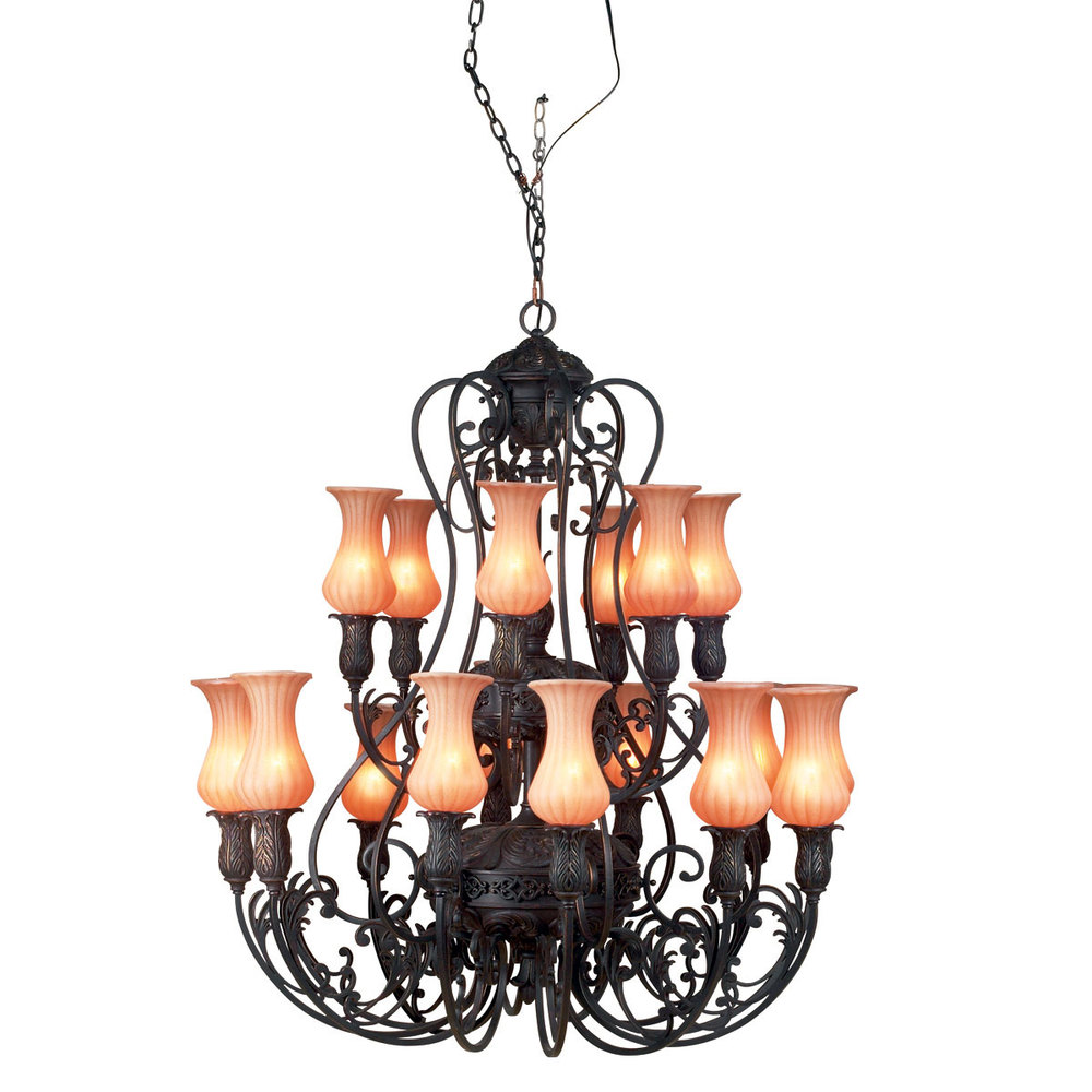 Richtree, 18Lt Chandelier, Bronze