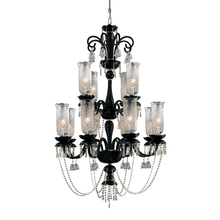 Eurofase 19476-018 - Mariah, 12Lt Chandelier, Black/Clear