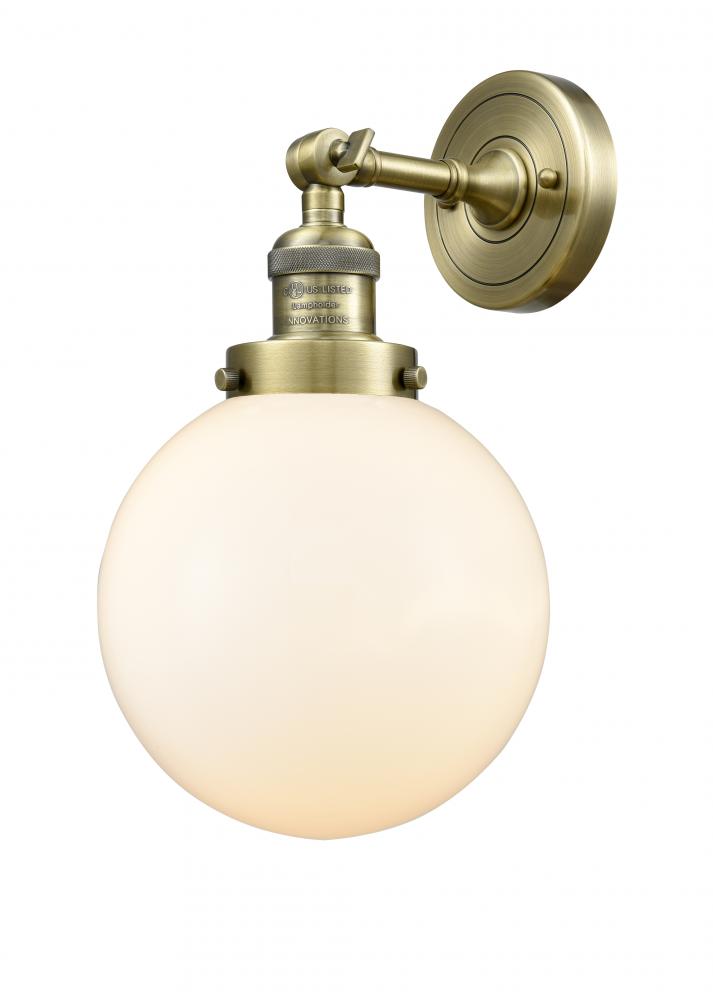 Beacon - 1 Light - 8 inch - Antique Brass - Adjustable Sconce