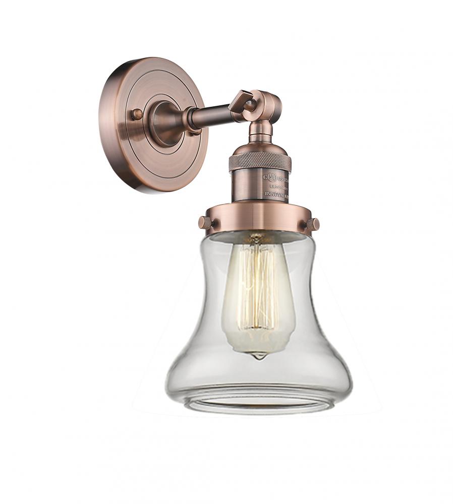 Bellmont - 1 Light - 7 inch - Antique Copper - Adjustable Sconce