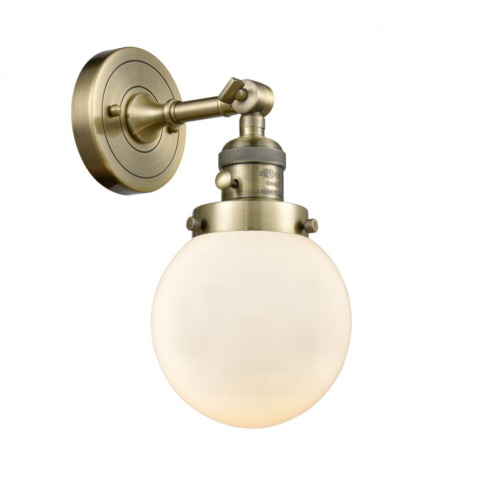 Beacon - 1 Light - 6 inch - Antique Brass - Adjustable Sconce