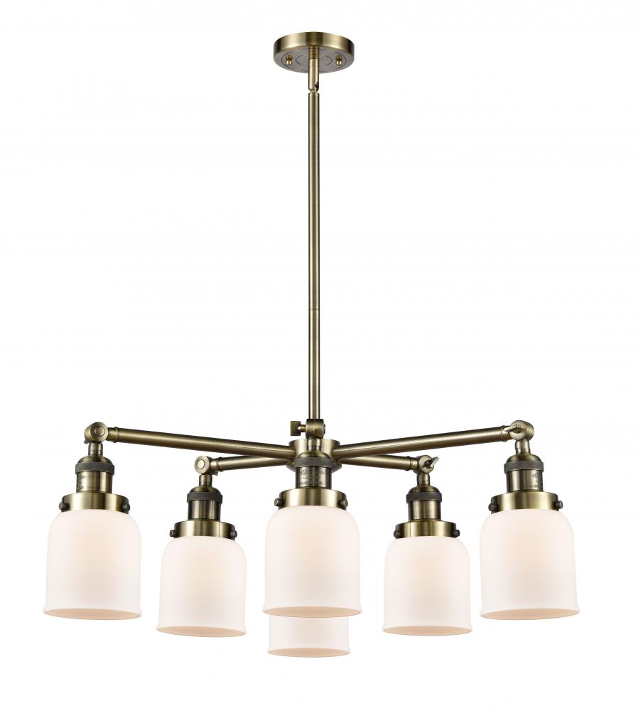 Small Bell 6 Light Chandelier