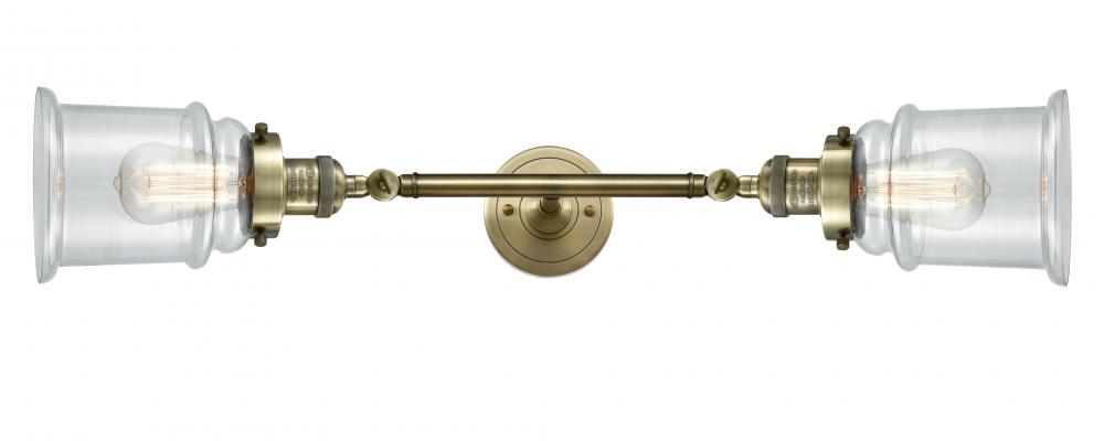 Canton - 2 Light - 6 inch - Antique Brass - Adjustable Bath Vanity Light