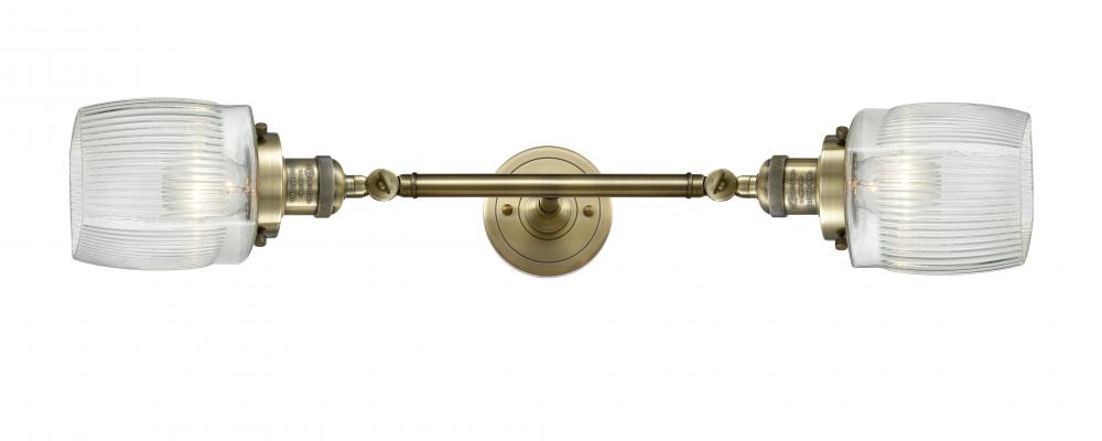 Colton - 2 Light - 6 inch - Antique Brass - Adjustable Bath Vanity Light