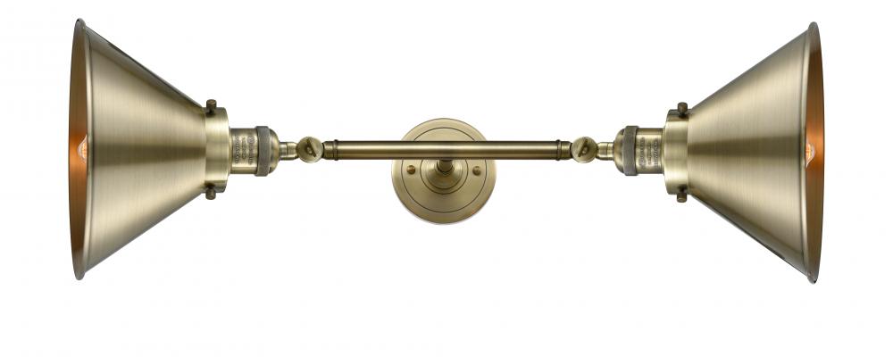 Briarcliff - 2 Light - 10 inch - Antique Brass - Adjustable Bath Vanity Light