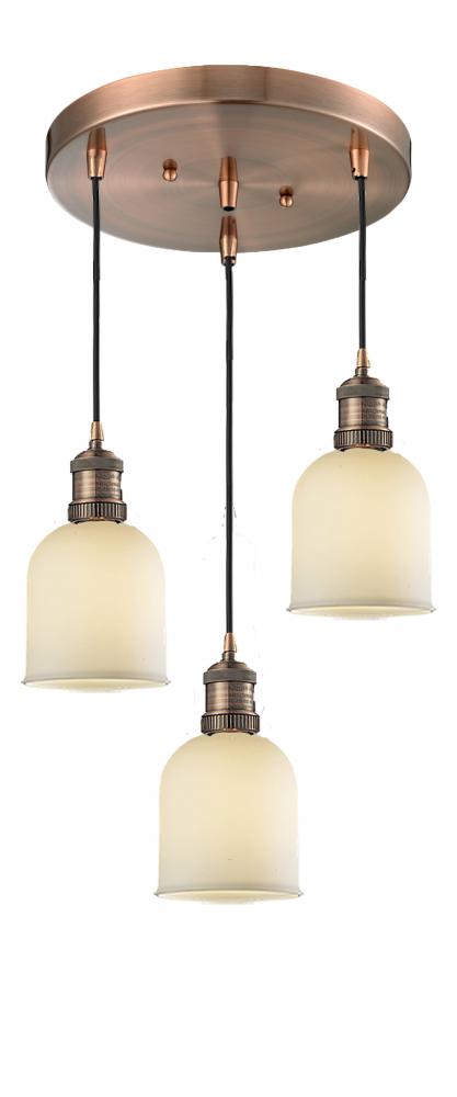 Small Bell 3 Light Multi-Pendant
