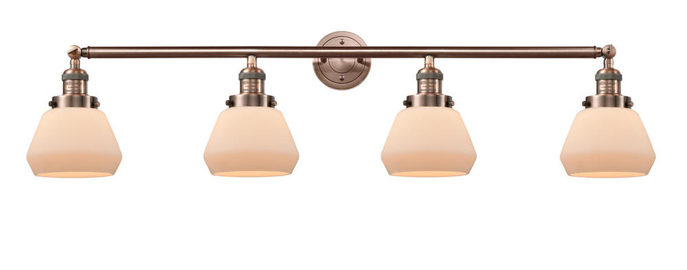 Fulton - 4 Light - 43 inch - Antique Copper - Adjustable Bath Vanity Light