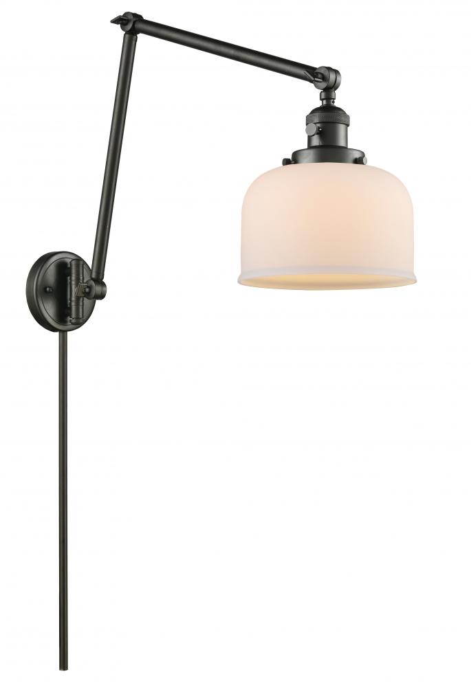 Bell - 1 Light - 8 inch - Oil Rubbed Bronze -Adjustable Swing Arm