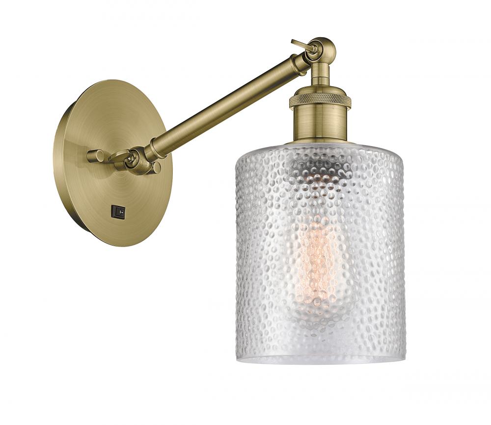 Cobbleskill - 1 Light - 5 inch - Antique Brass - Adjustable Sconce