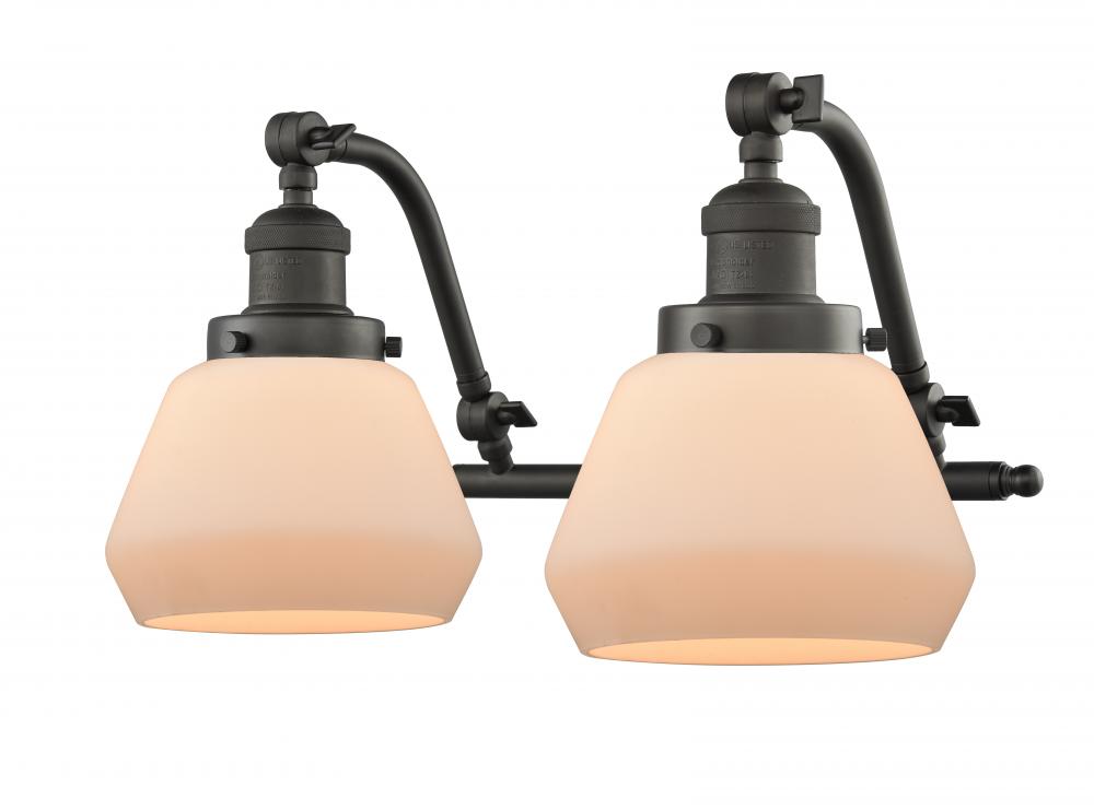 Fulton - 2 Light - 18 inch - Oil Rubbed Bronze - Adjustable Bath Vanity Light