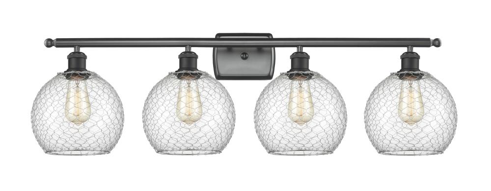 Farmhouse Chicken Wire 4 Light Bath Vanity Light