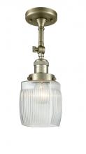 Innovations Lighting 201F-AB-G302 - Colton - 1 Light - 6 inch - Antique Brass - Adjustable Semi-Flush Mount