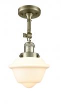 Innovations Lighting 201F-AB-G531 - Oxford - 1 Light - 7 inch - Antique Brass - Adjustable Semi-Flush Mount