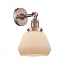 Innovations Lighting 203-AC-G171 - Fulton - 1 Light - 7 inch - Antique Copper - Adjustable Sconce