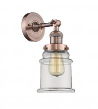 Innovations Lighting 203-AC-G182 - Canton - 1 Light - 7 inch - Antique Copper - Adjustable Sconce