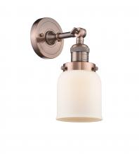 Innovations Lighting 203-AC-G51 - Bell - 1 Light - 5 inch - Antique Copper - Adjustable Sconce