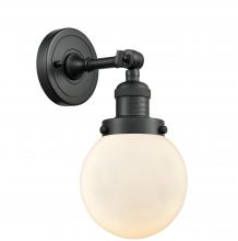 Innovations Lighting 203-BK-G201-6 - Beacon - 1 Light - 6 inch - Matte Black - Adjustable Sconce