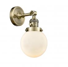 Innovations Lighting 203SW-AB-G201-6 - Beacon - 1 Light - 6 inch - Antique Brass - Adjustable Sconce