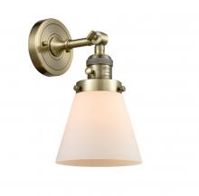 Innovations Lighting 203SW-AB-G61 - Cone - 1 Light - 6 inch - Antique Brass - Adjustable Sconce