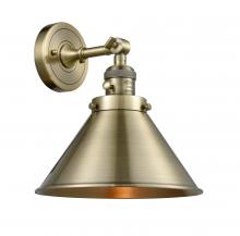 Innovations Lighting 203SW-AB-M10-AB - Briarcliff - 1 Light - 10 inch - Antique Brass - Adjustable Sconce