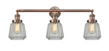 Innovations Lighting 205-AC-G142 - Chatham - 3 Light - 30 inch - Antique Copper - Bath Vanity Light