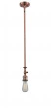 Innovations Lighting 206-AC - Bare Bulb - 1 Light - 3 inch - Antique Copper - Stem Hung - Adjustable Mini Pendant
