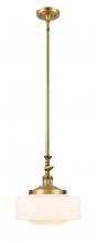 Innovations Lighting 206-BB-G691-12 - Bridgeton - 1 Light - 12 inch - Brushed Brass - Stem Hung - Adjustable Mini Pendant