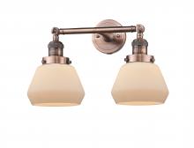 Innovations Lighting 208-AC-G171 - Fulton - 2 Light - 17 inch - Antique Copper - Adjustable Bath Vanity Light