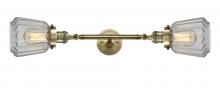 Innovations Lighting 208L-AB-G142 - Chatham - 2 Light - 7 inch - Antique Brass - Adjustable Bath Vanity Light