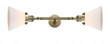 Innovations Lighting 208L-AB-G41 - Cone - 2 Light - 8 inch - Antique Brass - Adjustable Bath Vanity Light