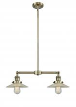 Innovations Lighting 209-AB-G2 - Halophane - 2 Light - 21 inch - Antique Brass - Stem Hung - Adjustable Island Light