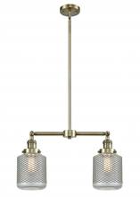 Innovations Lighting 209-AB-G262 - Stanton - 2 Light - 23 inch - Antique Brass - Stem Hung - Adjustable Island Light