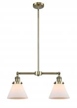 Innovations Lighting 209-AB-G41 - Cone - 2 Light - 21 inch - Antique Brass - Stem Hung - Adjustable Island Light