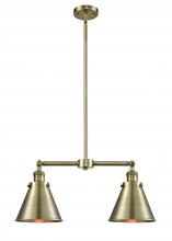 Innovations Lighting 209-AB-M13-AB - Appalachian - 2 Light - 23 inch - Antique Brass - Stem Hung - Adjustable Island Light