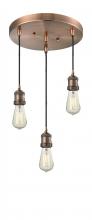 Innovations Lighting 211/3-AC - Bare Bulb 3 Light Multi-Pendant