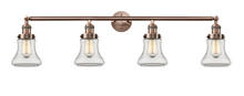 Innovations Lighting 215-AC-G192 - Bellmont - 4 Light - 42 inch - Antique Copper - Adjustable Bath Vanity Light