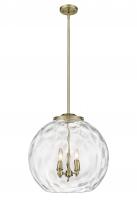 Innovations Lighting 221-3S-AB-G1215-18 - Athens Water Glass - 3 Light - 18 inch - Antique Brass - Stem hung - Pendant