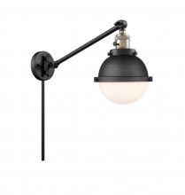 Innovations Lighting 237-BAB-HFS-61-BK - Hampden - 1 Light - 7 inch - Black Antique Brass -Adjustable Swing Arm