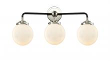 Innovations Lighting 284-3W-BPN-G201-6 - Beacon - 3 Light - 24 inch - Black Polished Nickel - Bath Vanity Light