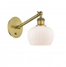 Innovations Lighting 317-1W-BB-G91 - Fenton - 1 Light - 7 inch - Brushed Brass - Adjustable Sconce